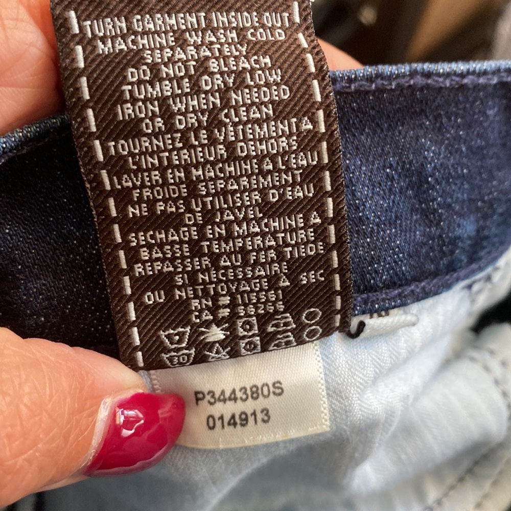 7 FOR ALL MANKIND HIGH WAIST BOOTCUT DARK WASH JEANS - Picture 9 of 9